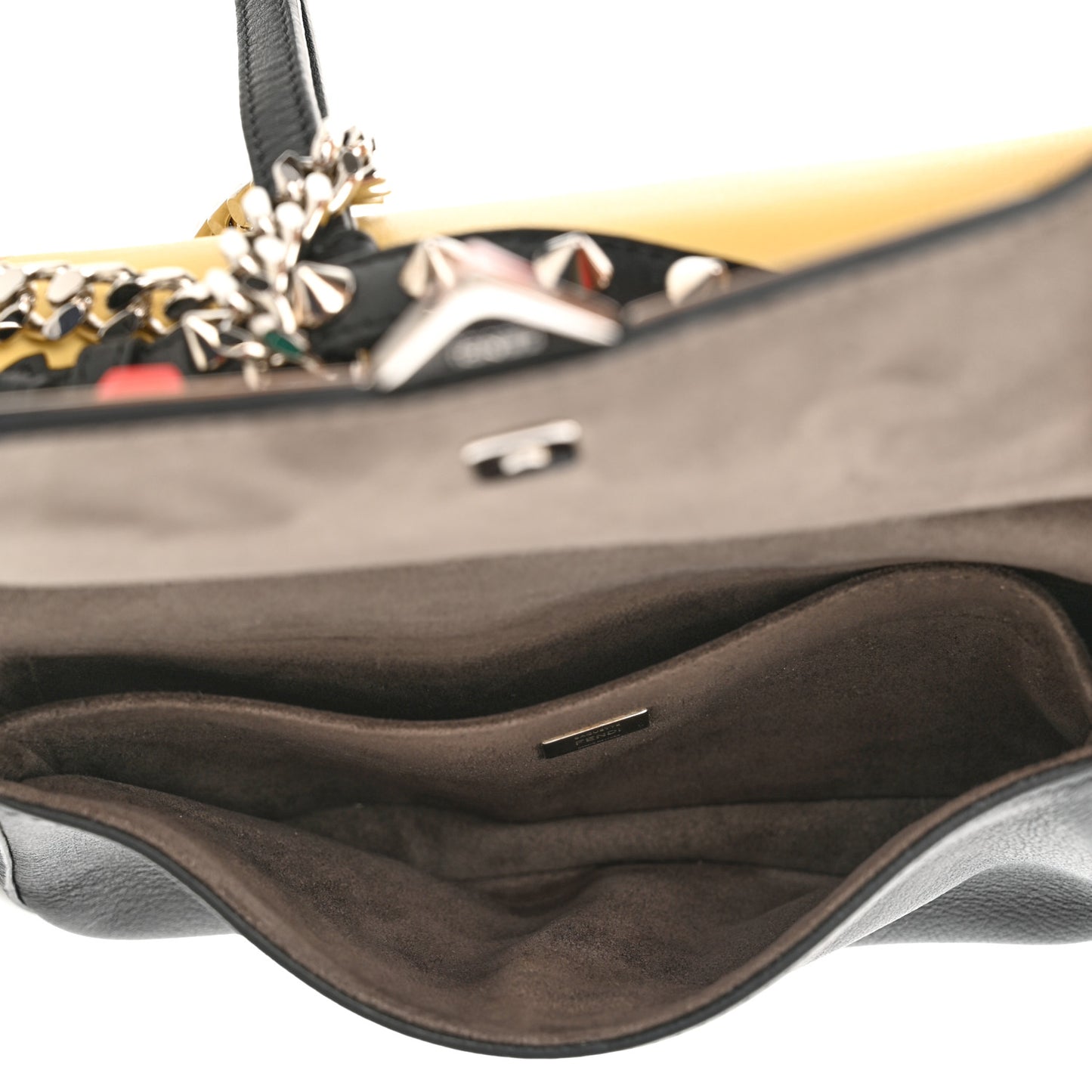Vitello Dolce Hypnoteyes Bi-Color Micro Double Baguette Black Grano Multicolor