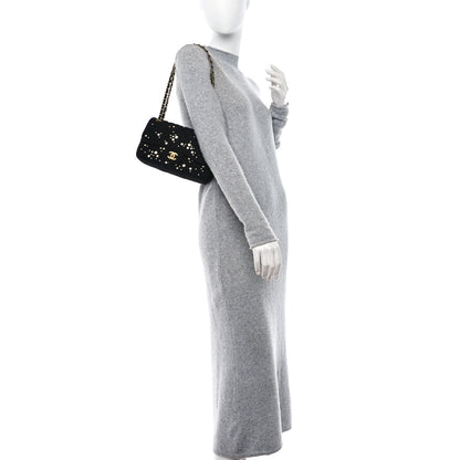 Chanel Tweed Pearl Small Cosmos Flap Black 2 of 9
