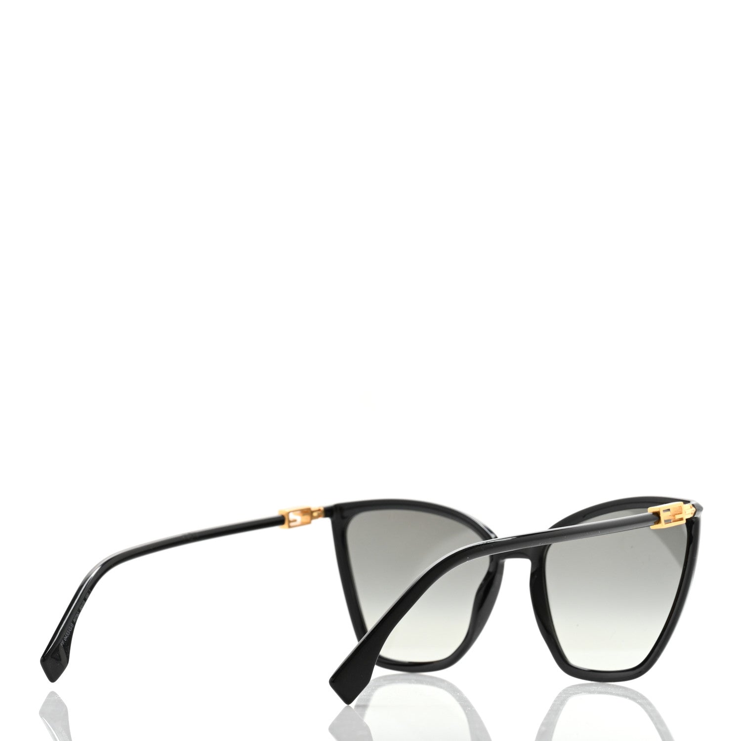 Fendi Acetate Cat Eye Sunglasses FF 0433/G/S Black 4 of 8