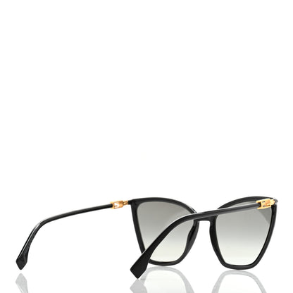 Fendi Acetate Cat Eye Sunglasses FF 0433/G/S Black 4 of 8
