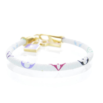Louis Vuitton Monogram Multicolor Luck It Bracelet 19 White 6 of 6