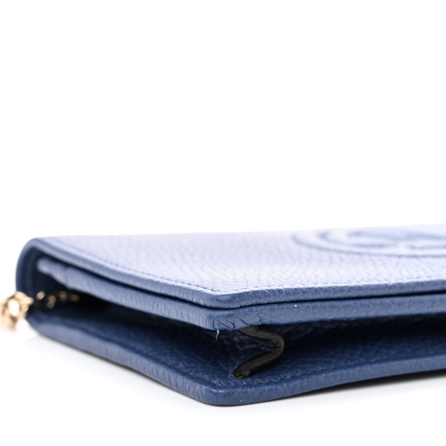 Gucci Pebbled Calfskin Soho Wallet On Chain Caspian 8 of 10