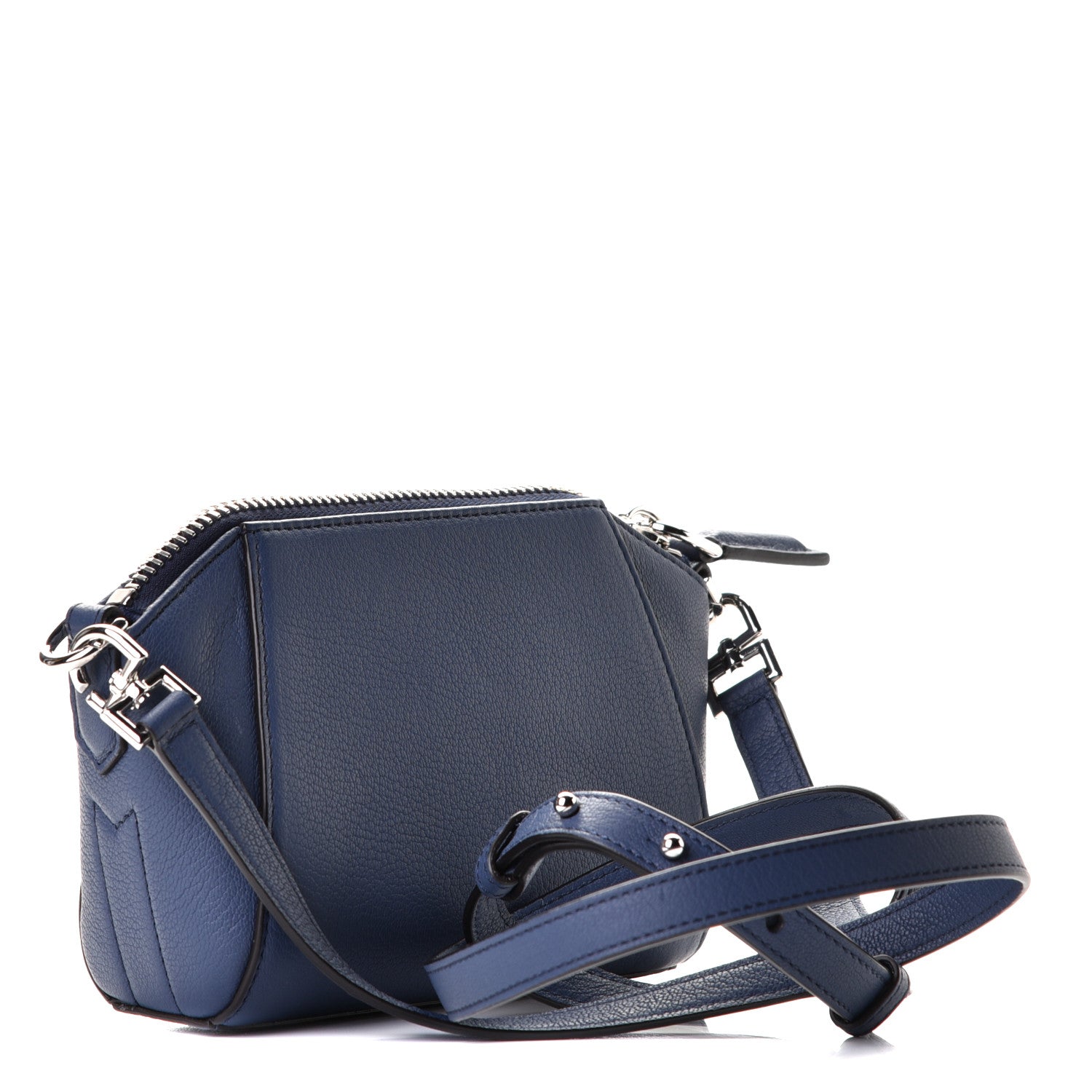 Givenchy Sugar Goatskin Nano Antigona Midnight Blue 2 of 4