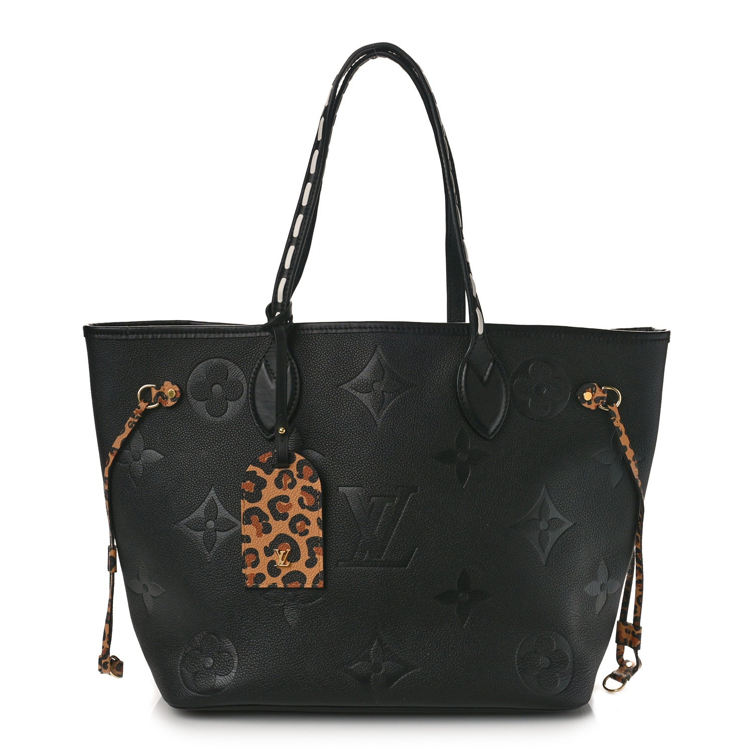Louis Vuitton Empreinte Monogram Giant Wild at Heart Neverfull MM Black 2 of 9