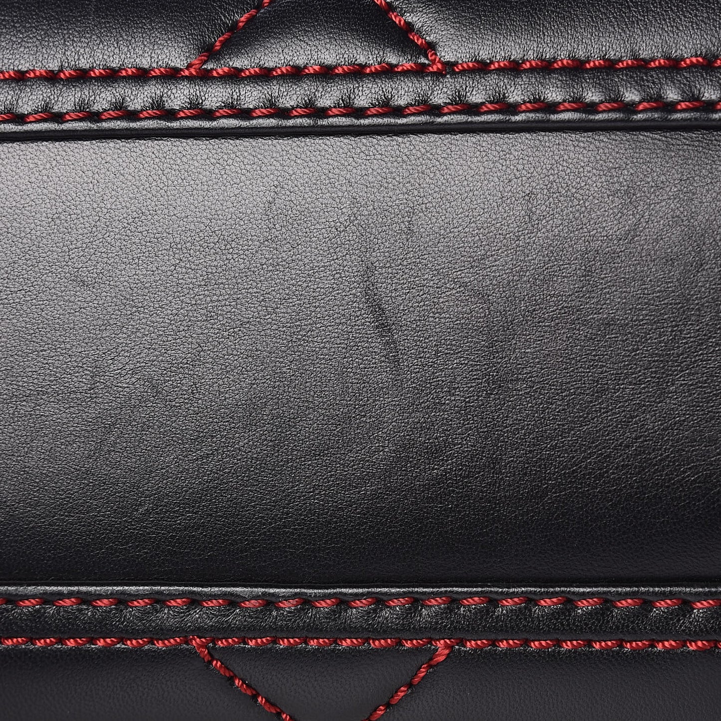 Lambskin Quilted Baby Banner Tote Black