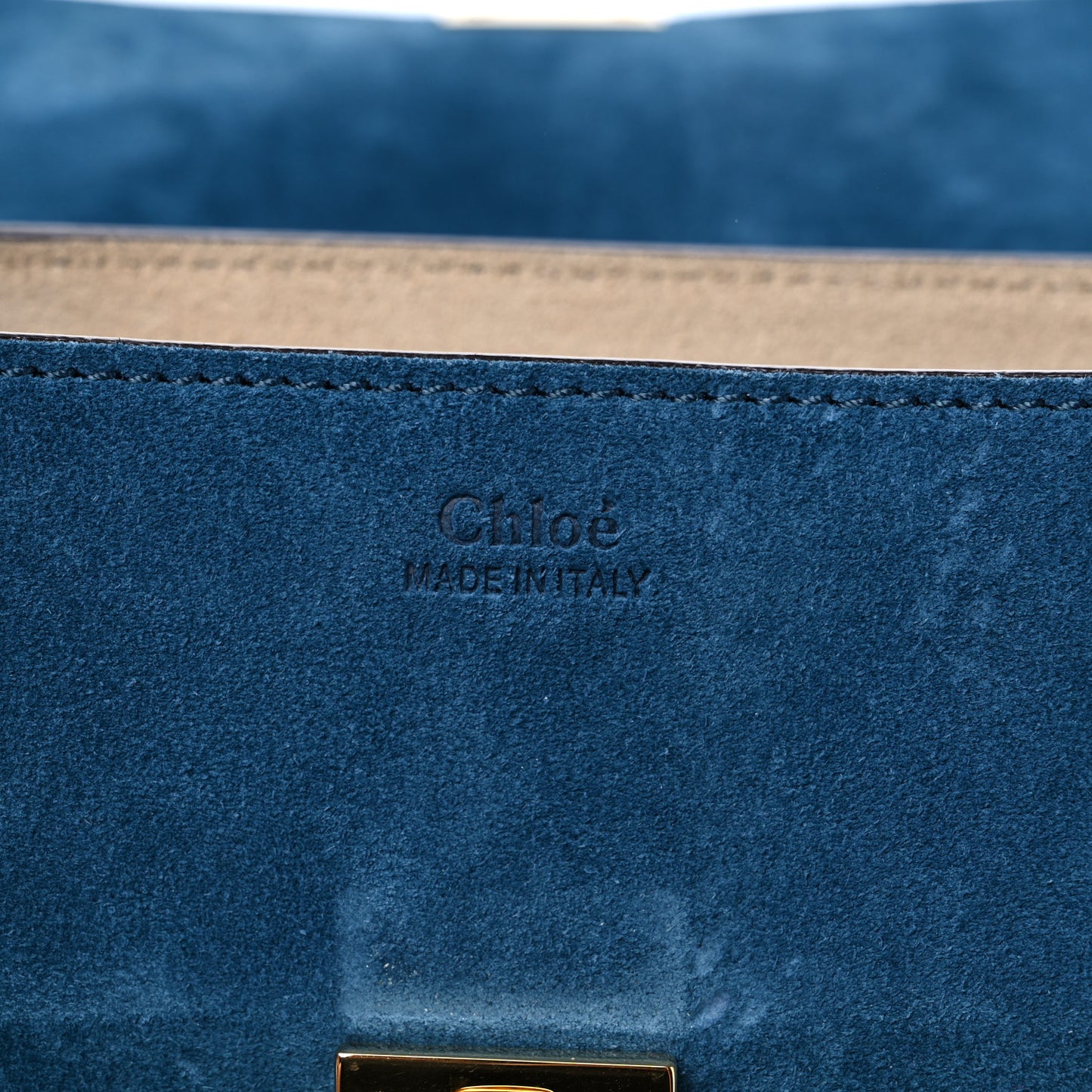 Suede Smooth Calfskin Mini Drew Shoulder Bag Majolica Blue
