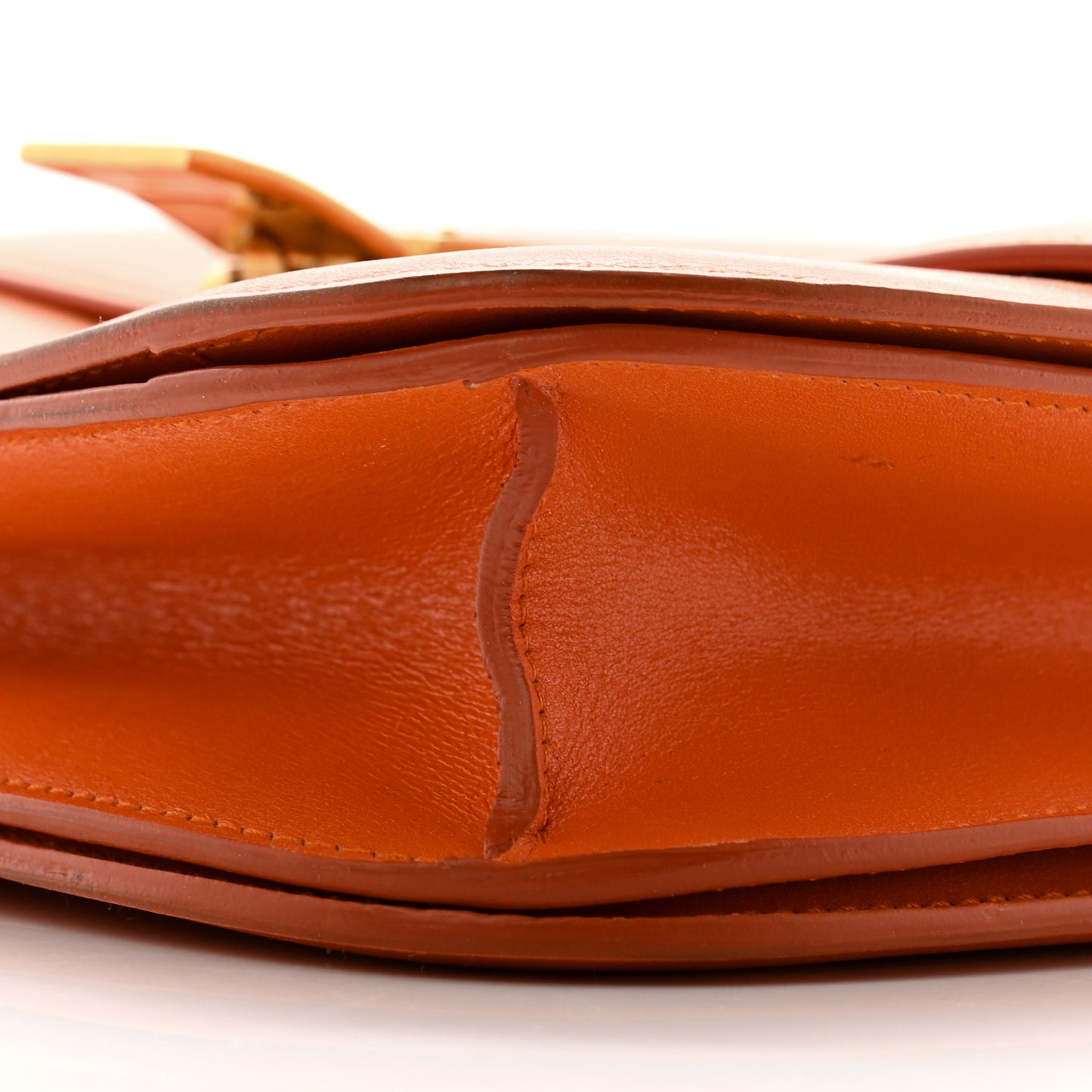 Box Calfskin Medium Classic Box Flap Bag Orange