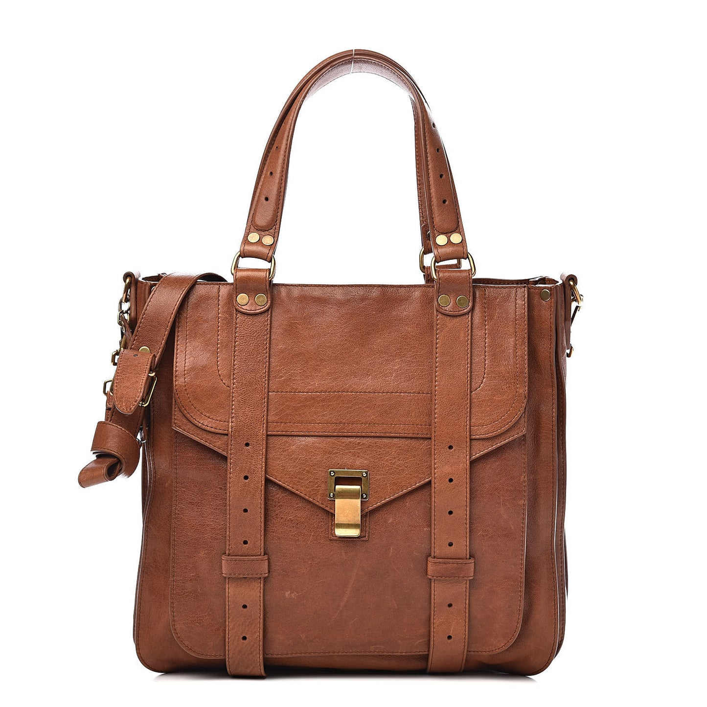 Lambskin PS1 Tote Saddle