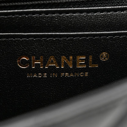 Chanel Lambskin Quilted Mini Rectangular Flap Black 9 of 11