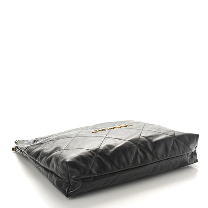 Chanel Shiny Calfskin Quilted Chanel 22 Black 5 of 11