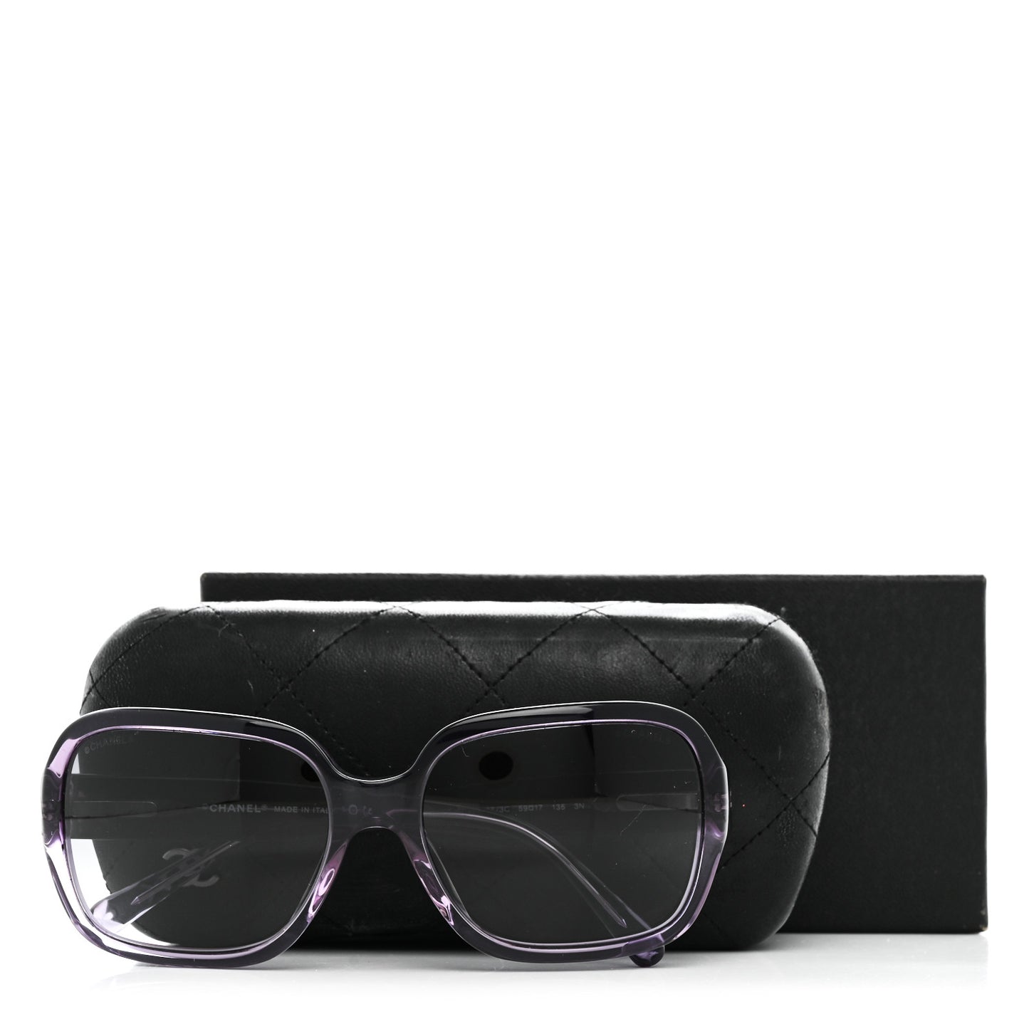 Quilted CC Mod Sunglasses 5124 Purple