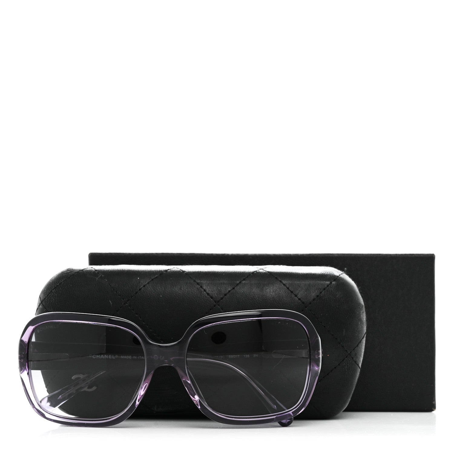 Chanel Quilted CC Mod Sunglasses 5124 Purple 7 of 7