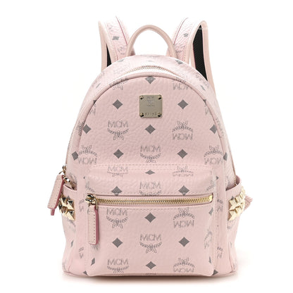 MCM Visetos Outline Stud Mini Stark Backpack Soft Pink 1 of 11