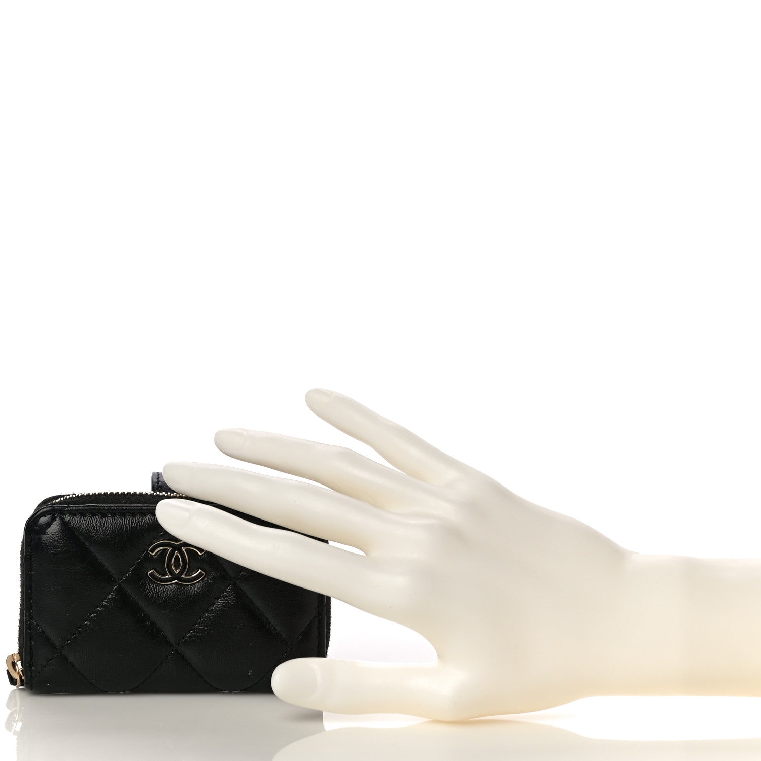 Chanel Shiny Lambskin Coin Purse Bracelet Black 2 of 12