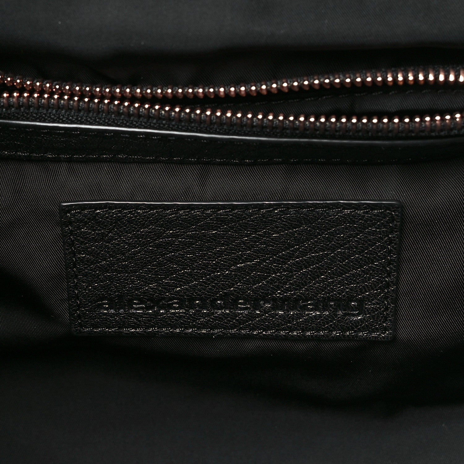Alexander Wang Pebbled Lambskin Rockie Black Rose Gold Hardware 6 of 9