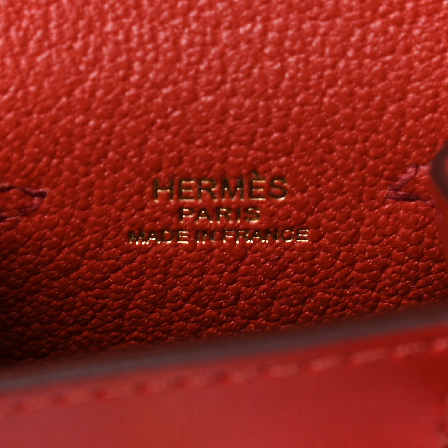 Hermes Tadelakt Chevre Mysore Kelly Quelle Idole Bag Charm Rose Sakura Sanguine Nata Sesame 4 of 5