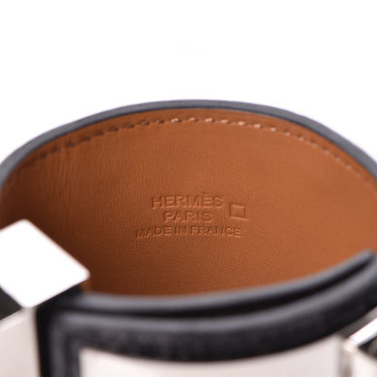 Hermes Shiny Alligator Collier de Chien CDC Bracelet S Black 4 of 6