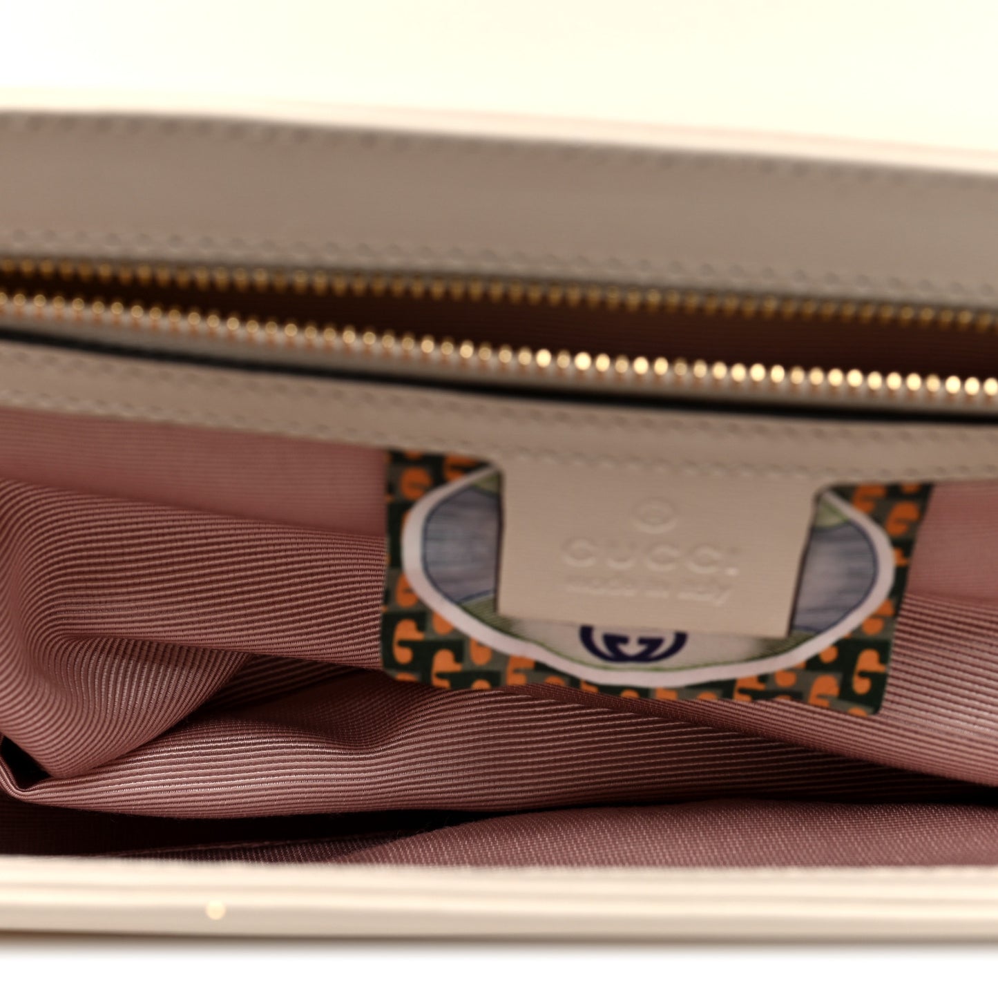 Vitello Palmellato Lux Crystal Medium Rajah Shoulder Bag Mystic White Multicolor