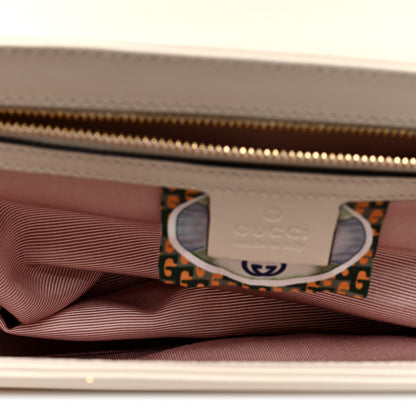 Gucci Vitello Palmellato Lux Crystal Medium Rajah Shoulder Bag Mystic White Multicolor 5 of 11