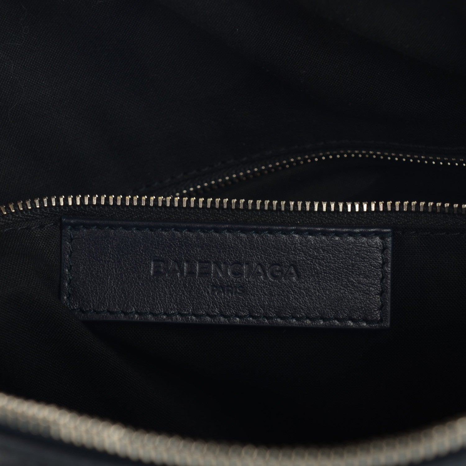 Balenciaga Elegant Calfskin Phileas Computer Case Bleu Nuit 5 of 7