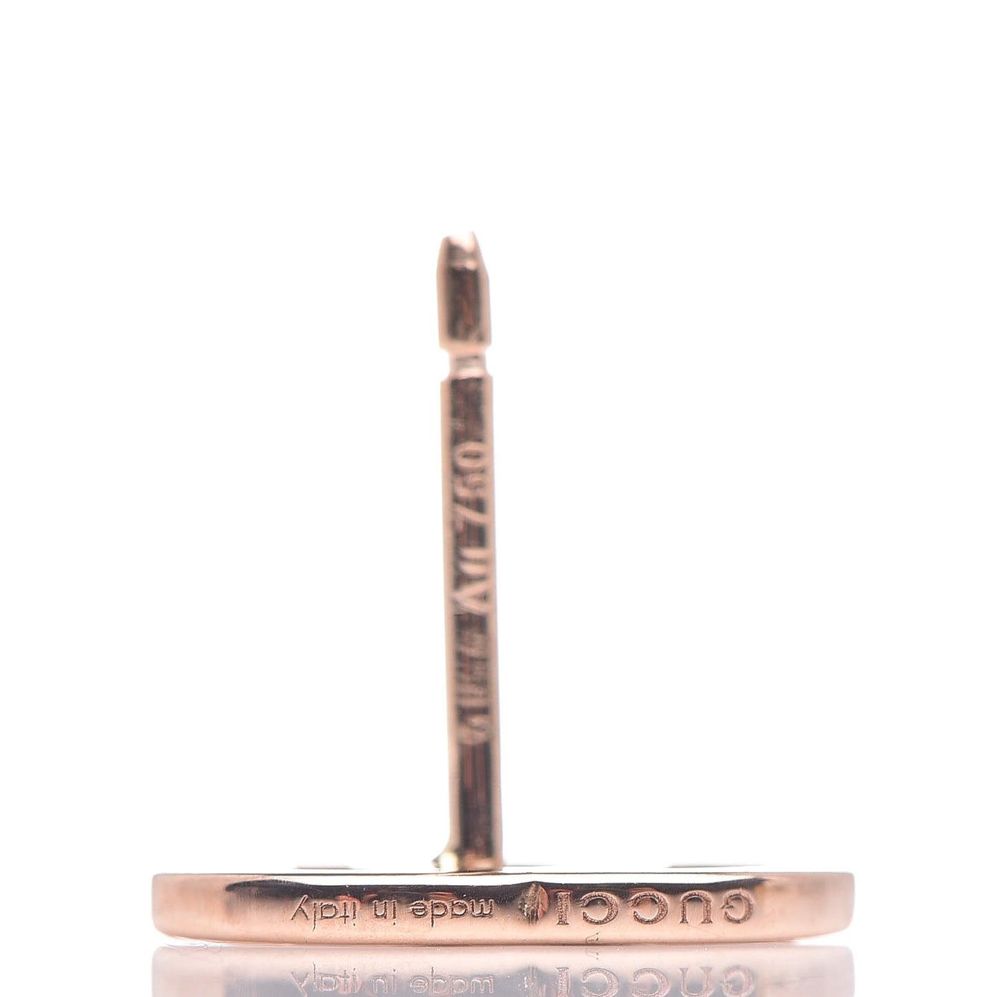 18K Rose Gold GG Tissue Stud Earrings