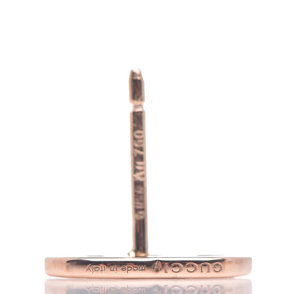 Gucci 18K Rose Gold GG Tissue Stud Earrings 4 of 6