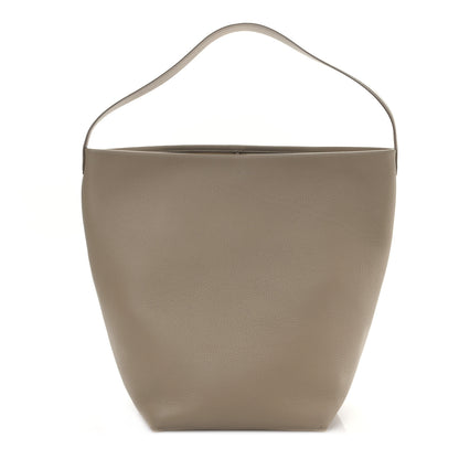 The Row Grained Calfskin Large N/S Park Tote Dark Taupe 1 of 10