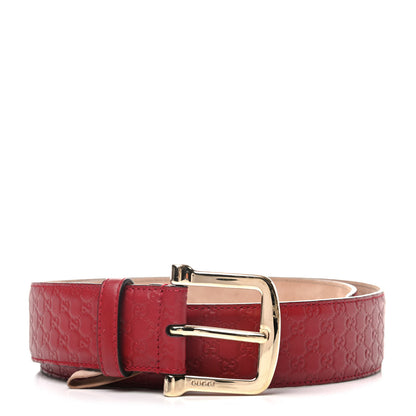 Gucci Soft Microguccissima Margaux Calfskin Belt 90 36 Rosso 1 of 5
