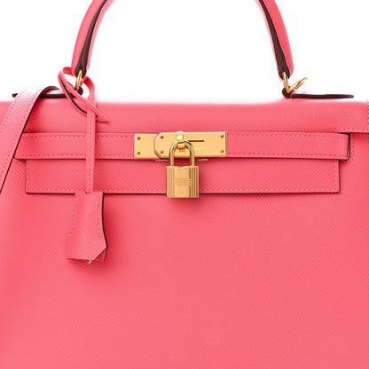 Hermes Epsom Kelly Sellier 28 Rose Azalee 8 of 11