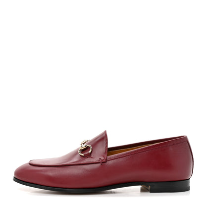 Gucci Betis Glamour Calfskin Womens Jordaan Loafers 37 Rosso Ancora 1 of 14