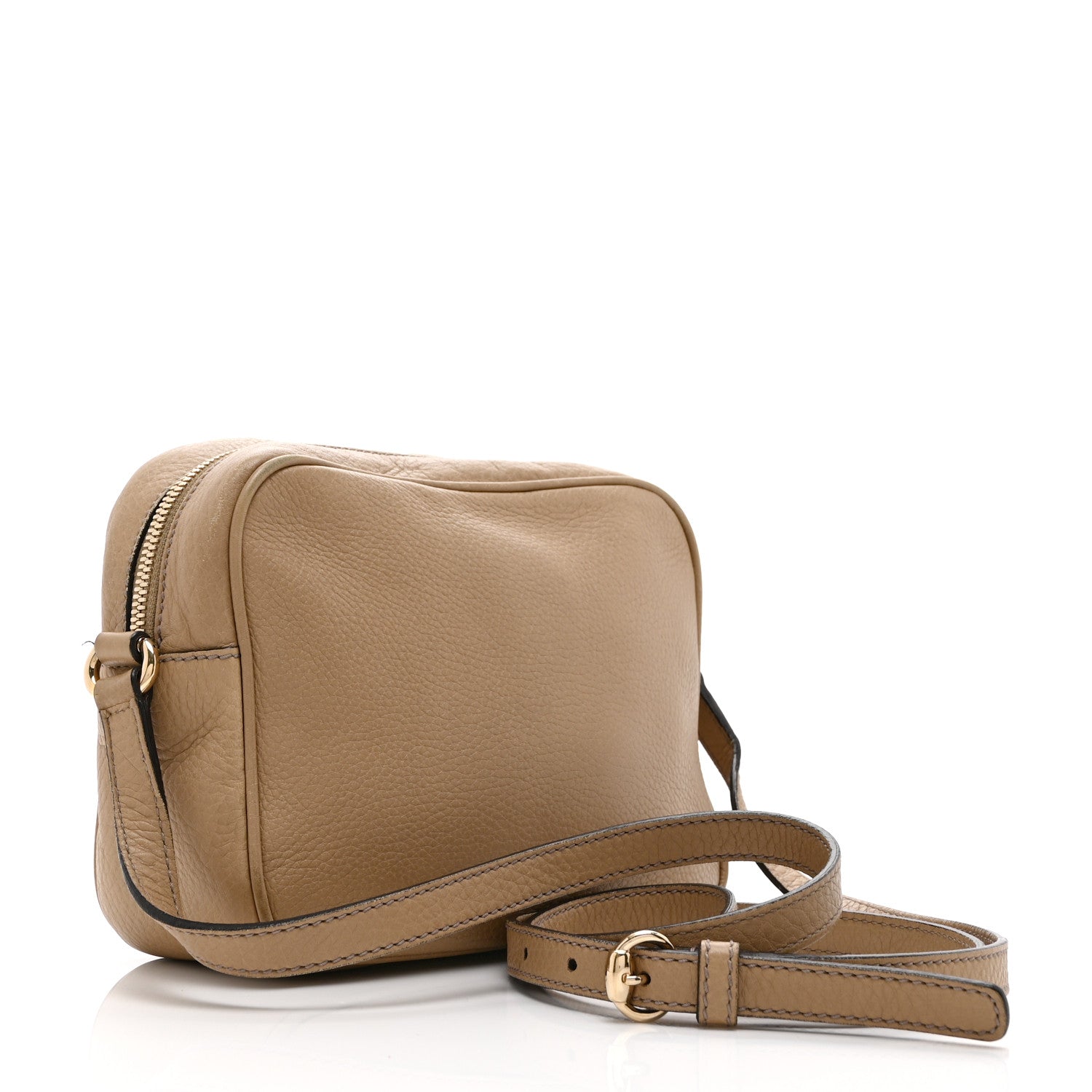 Gucci Pebbled Calfskin Small Soho Disco Bag Rose Beige 3 of 11