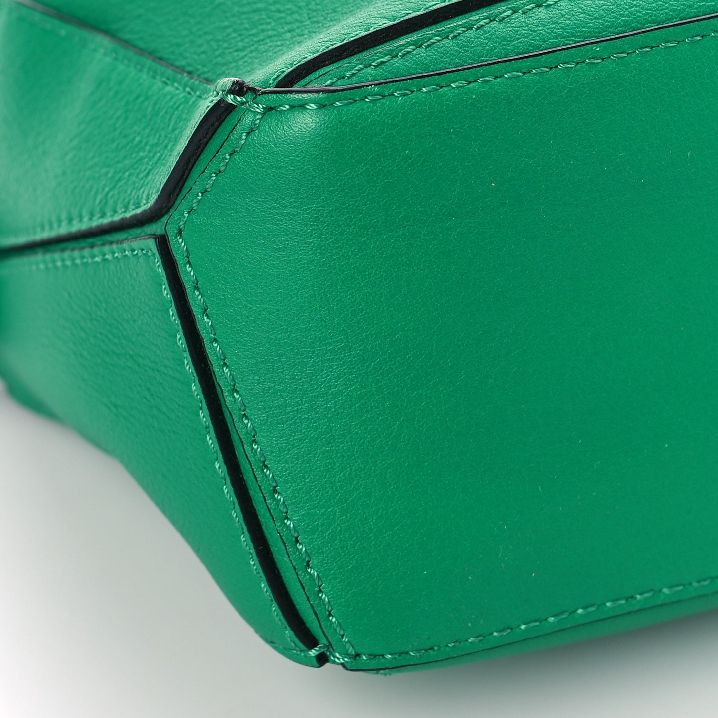 Calfskin Mini Puzzle Bag Jungle Green