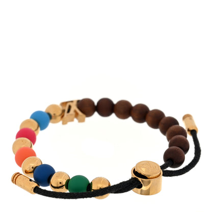 Louis Vuitton Wood Resin Metal Surfin Beads Bracelet Multicolor 3 of 4