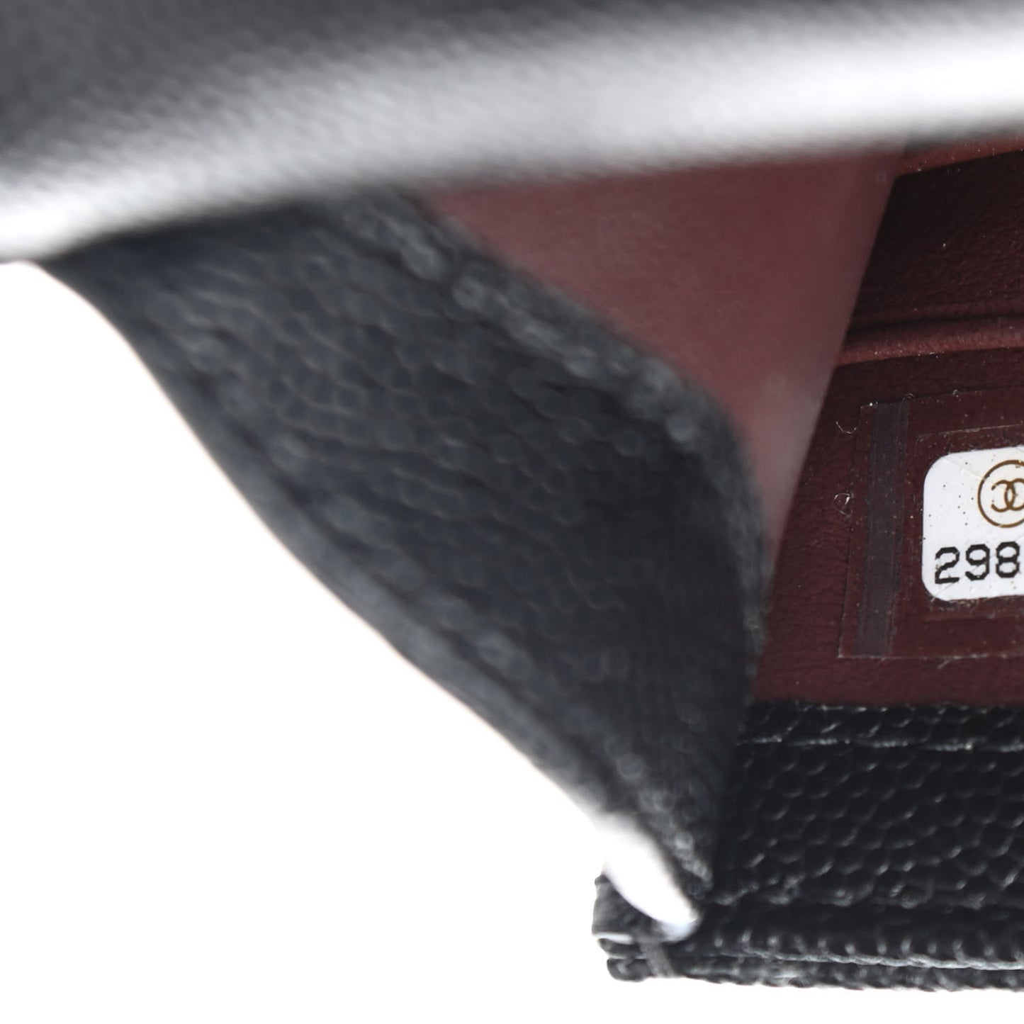 Caviar Quilted Classic Phone Holder Black