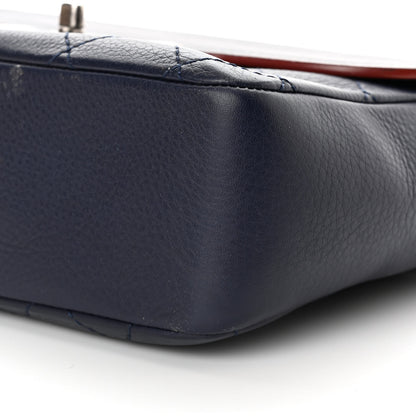 Chanel Grained Calfskin Archi Chic Flap Navy 10 of 15