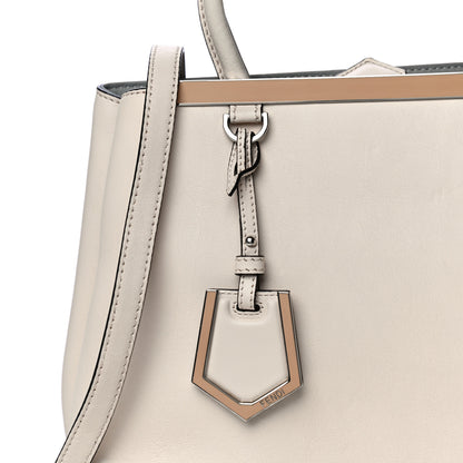 Fendi Vitello Dolce Century Petite 2Jours Tote Camelia Ghiaccio 7 of 13