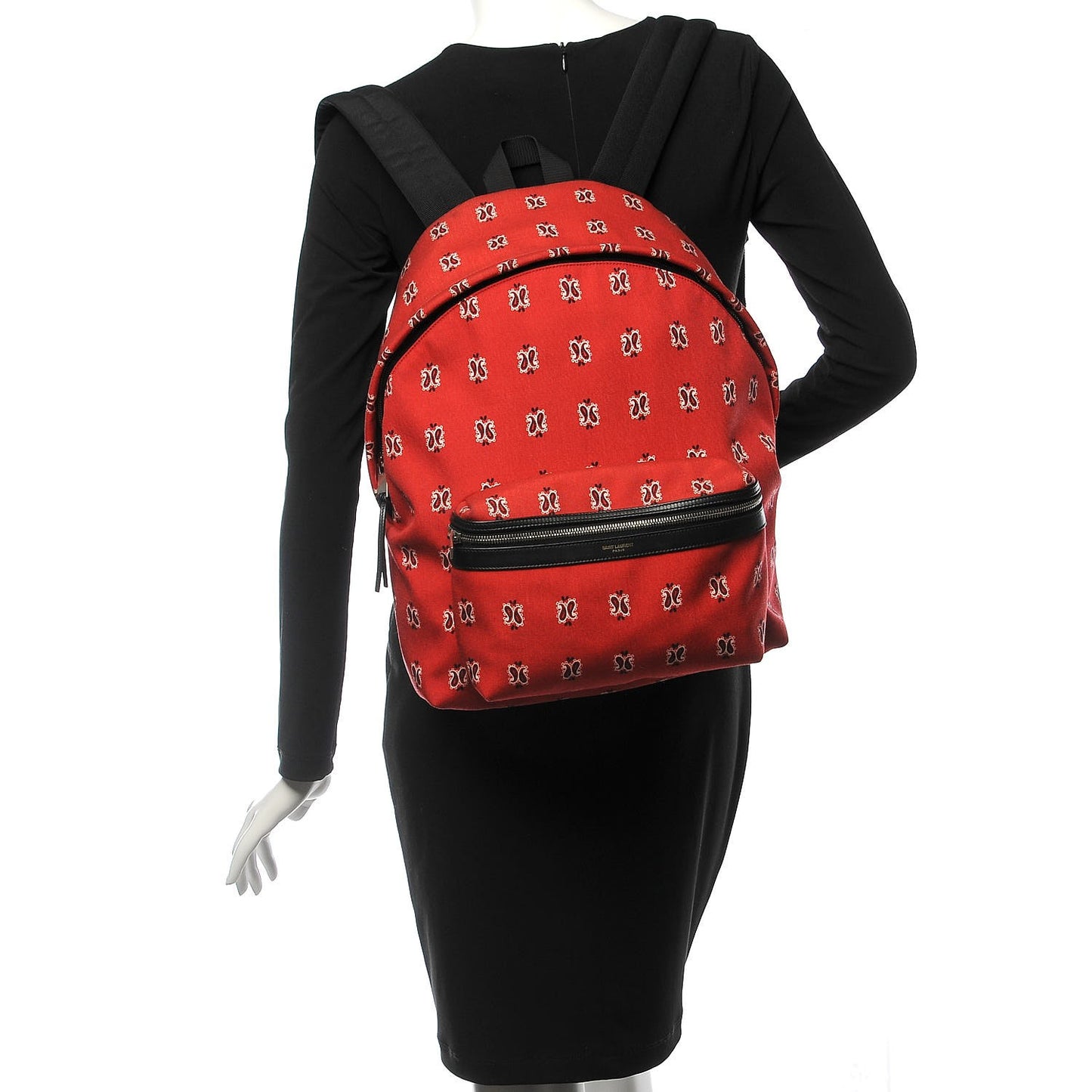 Canvas Bandana Print Hunting Backpack Red
