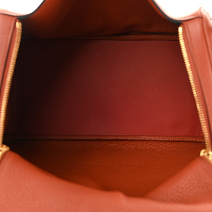 Hermes Taurillon Clemence Lindy 30 Cuivre 5 of 9