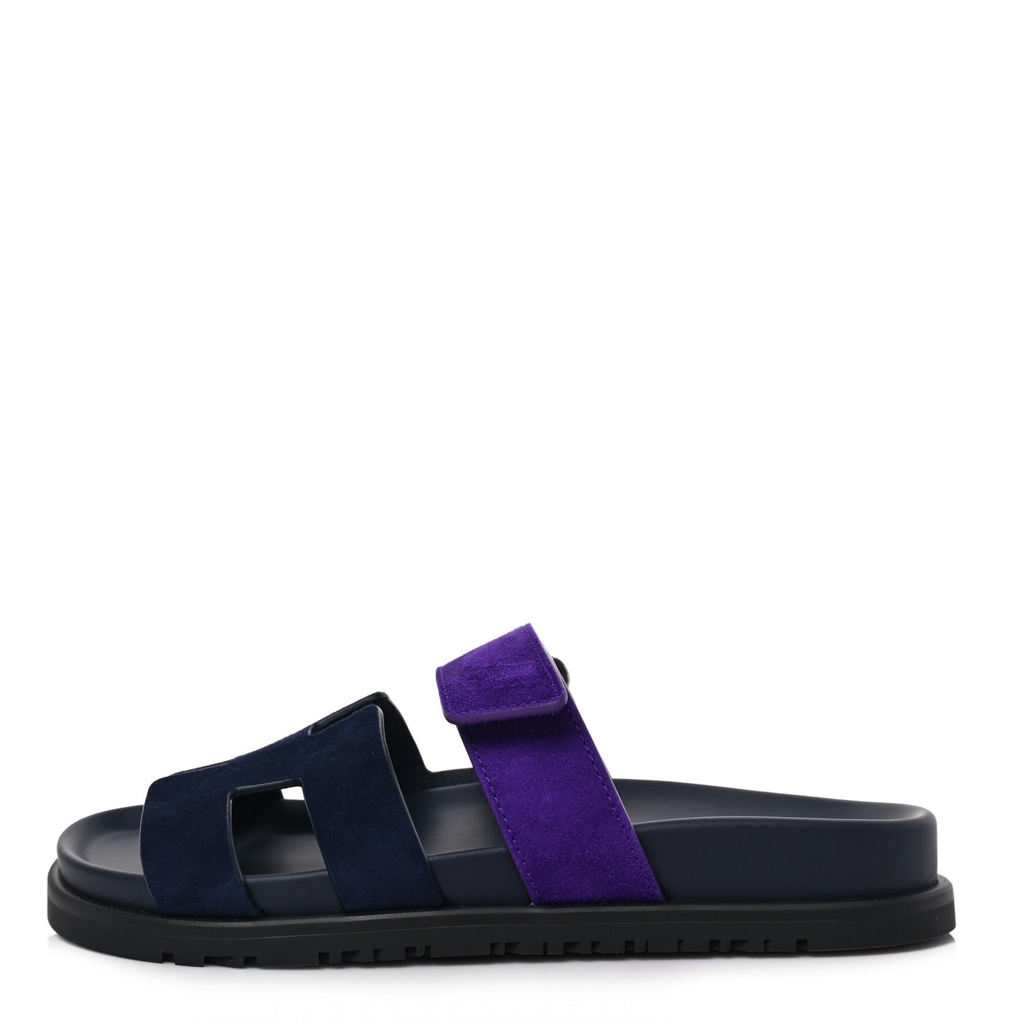 Suede Goatskin Womens Chypre Sandals 35 Marine Violet Majorette
