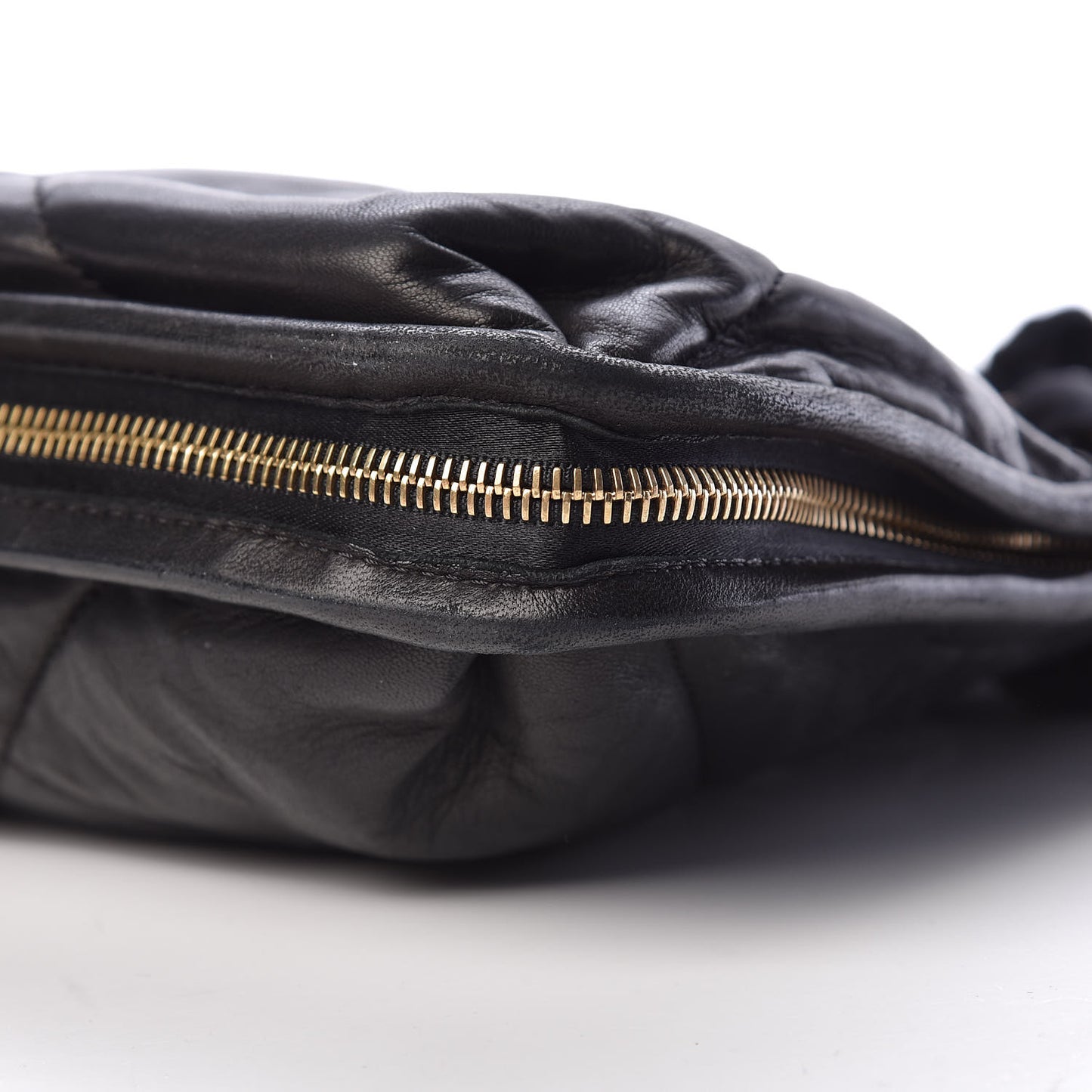 Lambskin Quilted Medium Amalia Shoulder Bag Black
