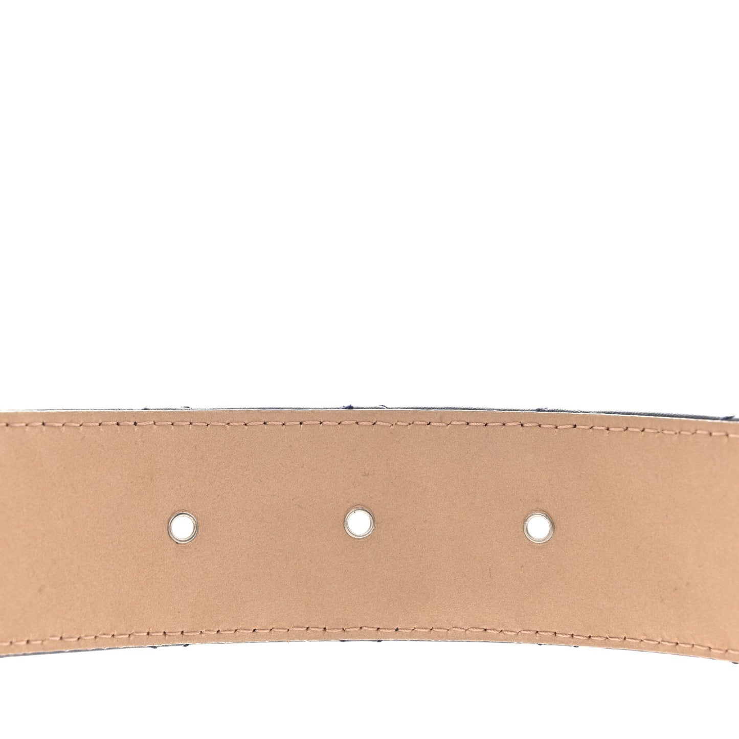 Lambskin Quilted CC Belt 85 34 Navy Blue