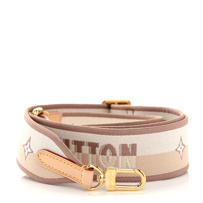 Louis Vuitton Jacquard Speedy Bandouliere 20 Shoulder Strap Beige 1 of 5