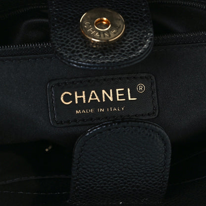 Chanel Caviar Quilted Petit Shopping Tote PST Black 6 of 11