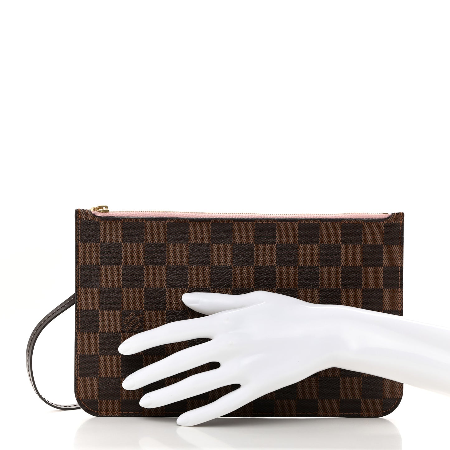 Damier Ebene Neverfull MM GM Pochette Rose Ballerine