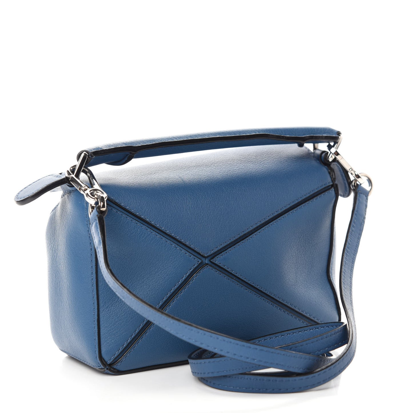 Calfskin Mini Puzzle Bag Blue