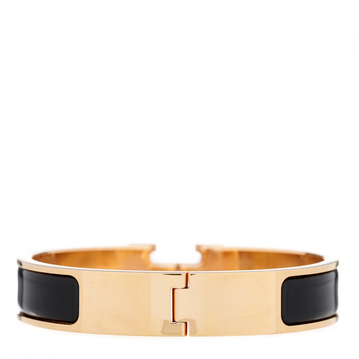 Hermes Enamel Narrow Clic Clac H Bracelet PM Black 2 of 4