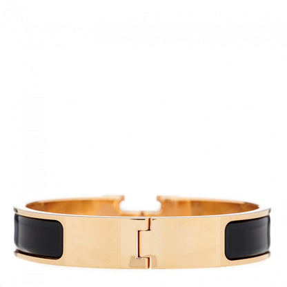 Hermes Enamel Narrow Clic Clac H Bracelet PM Black 2 of 4