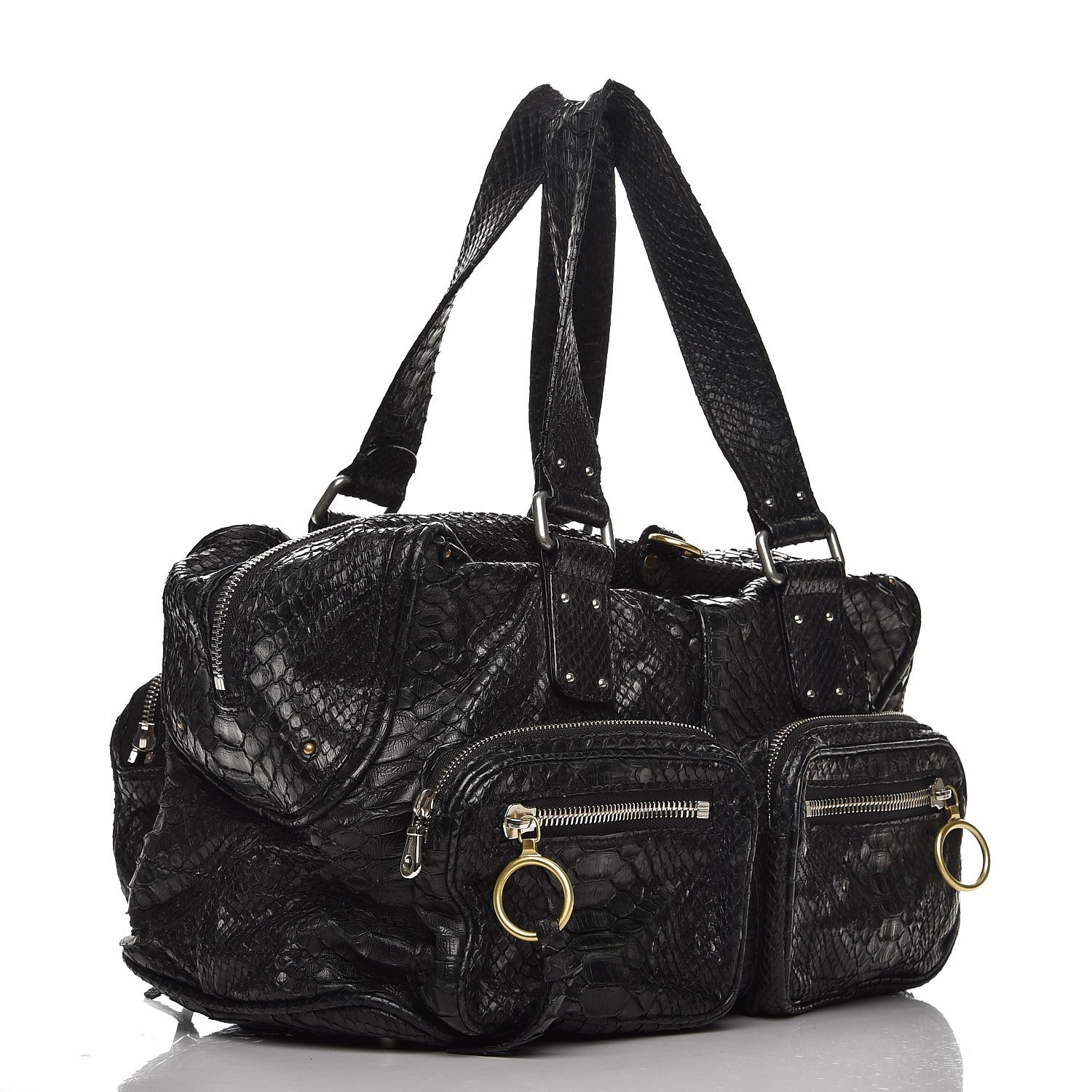 Chloe Python Large Betty Shoulder Bag Black 3 of 11