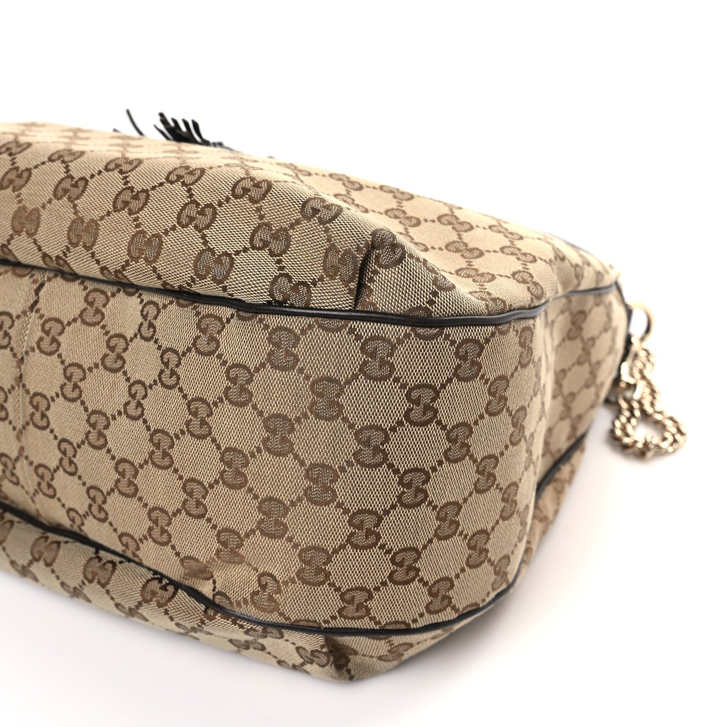 Monogram Margaux Calfskin Medium Emily Hobo Beige Ebony Cocoa