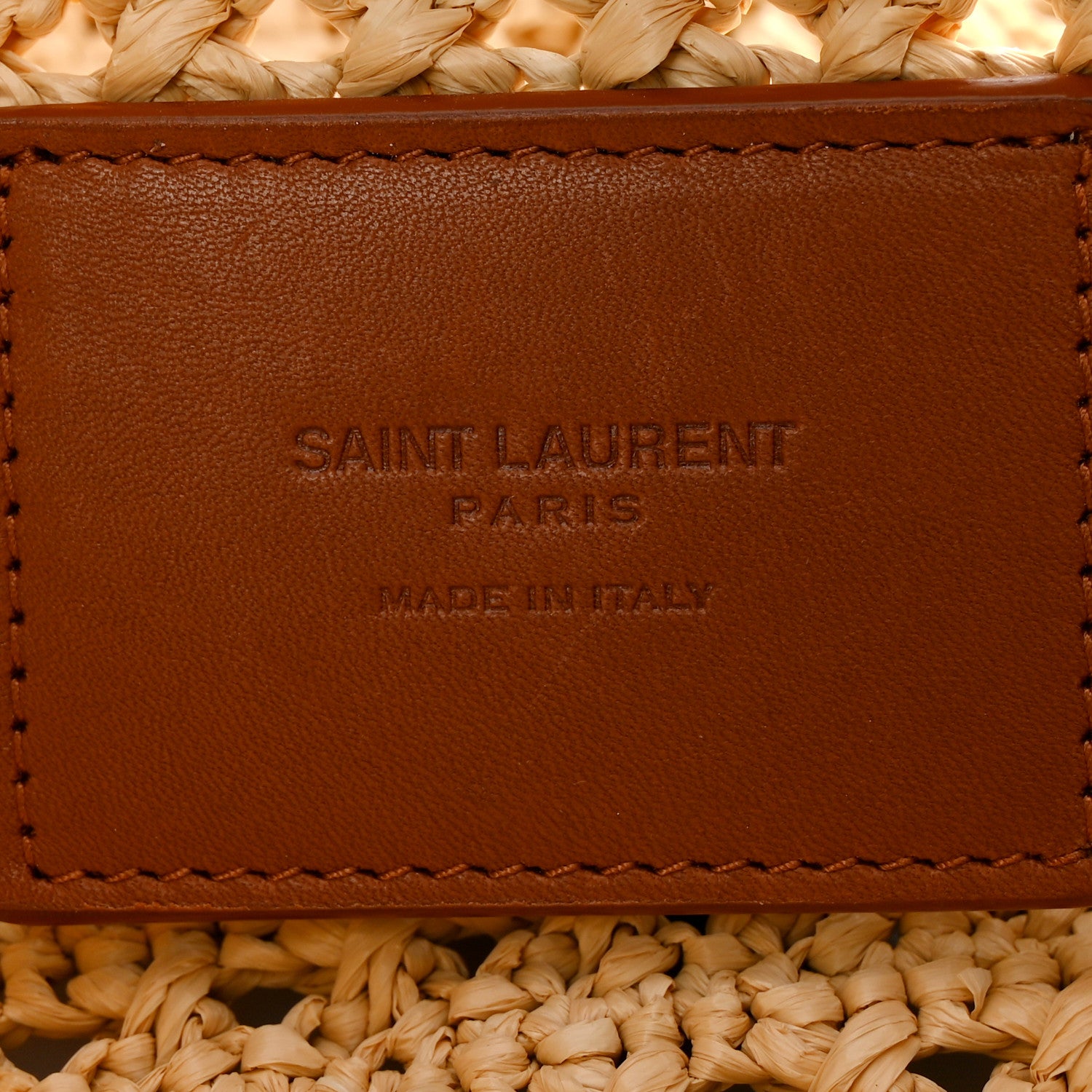 Saint Laurent Raffia Monogram Hobo Naturale 6 of 11